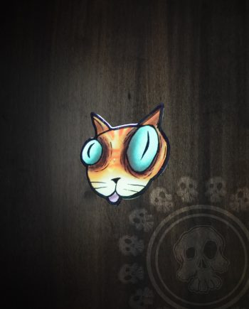 Glow In Dark Stickers - Cat
